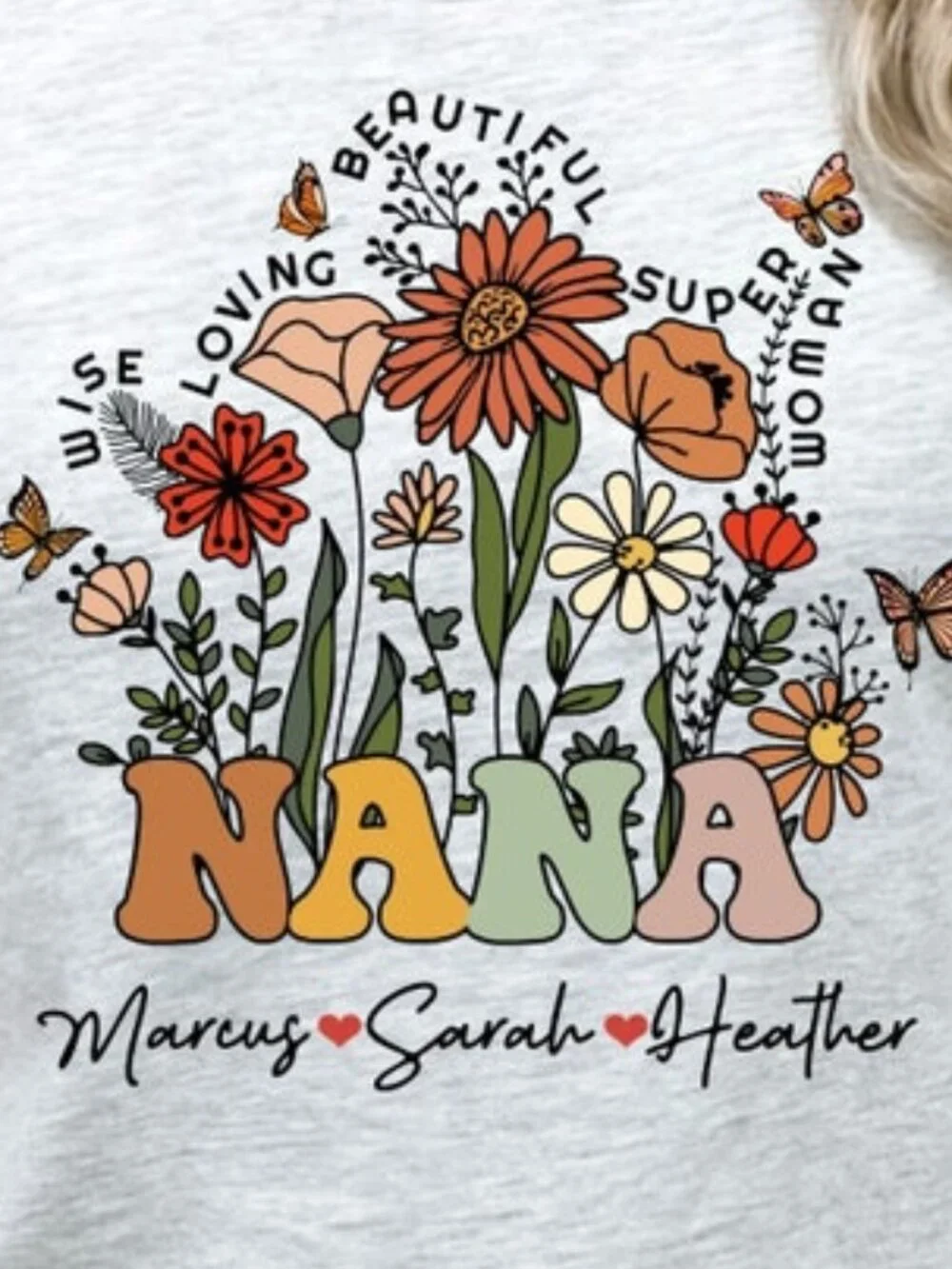 Custom Nana Shirt With Grandkids Names Mother's Day Gift - Picture 2 of 4